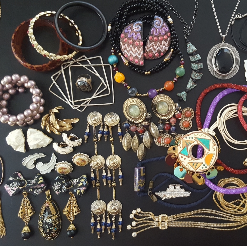 VTG Lot Jewelry Boho All Wearable